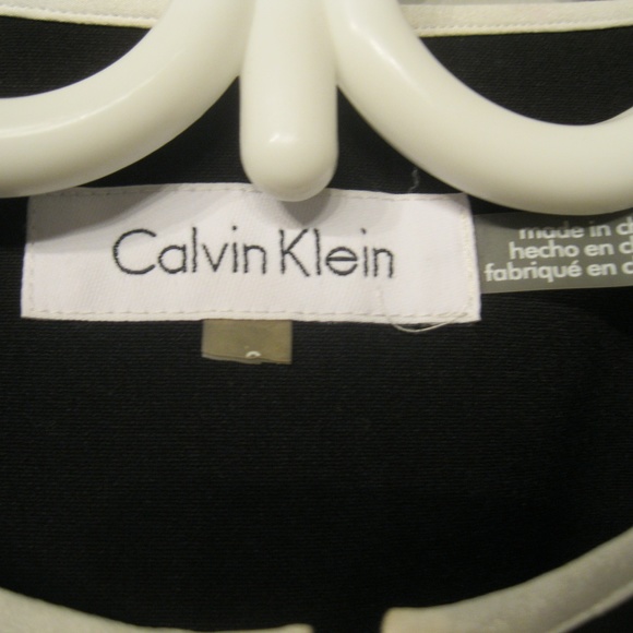 Calvin Klein Black Jacket Blazer Small Zip Front - Picture 3 of 6